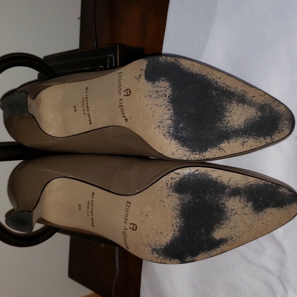 Etienne Aigner Priscilla Leather Vintage Pumps Sz-9M - Picture 5 of 6